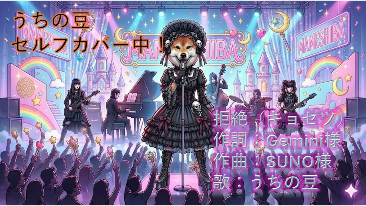 【うちの豆が歌ってみた】＃１３　拒絶（キョゼツ）の１　作詞：Gemini様　作曲：SUNO様　歌：うちの豆のセルフカバー