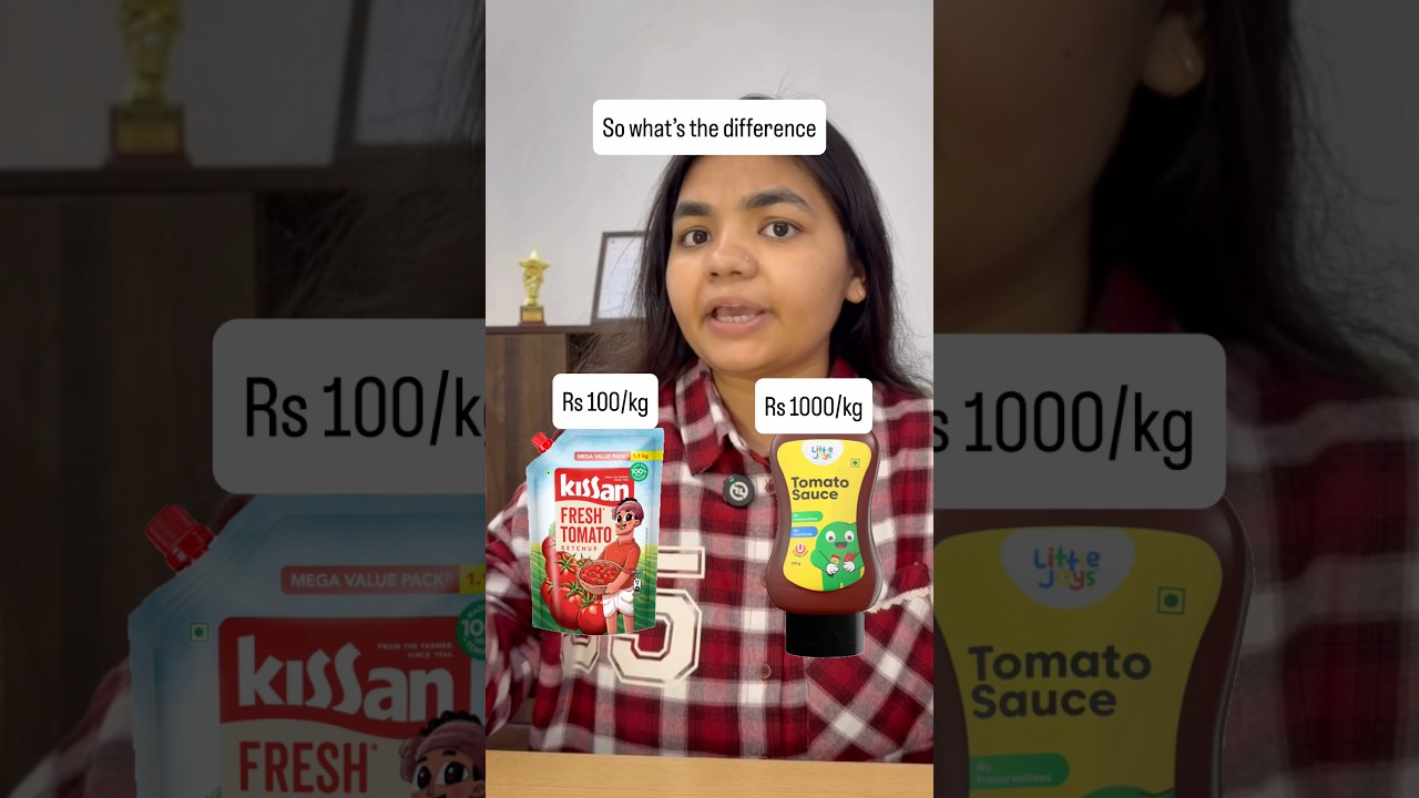 Is Little Joys Rs 1000/kg worth it? Honest label breakdown #littlejoys #tomatoketchup #tomatosauce