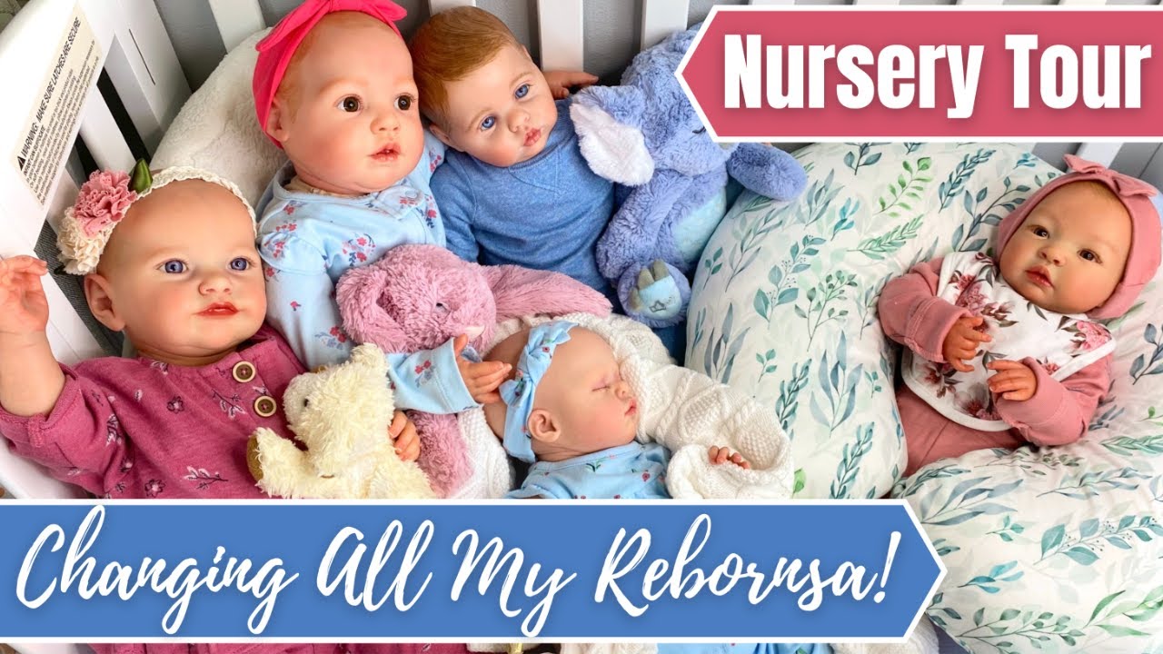 Updated Reborn Nursery Tour + Changing All My Reborn Babies In To New Summer Outfits.