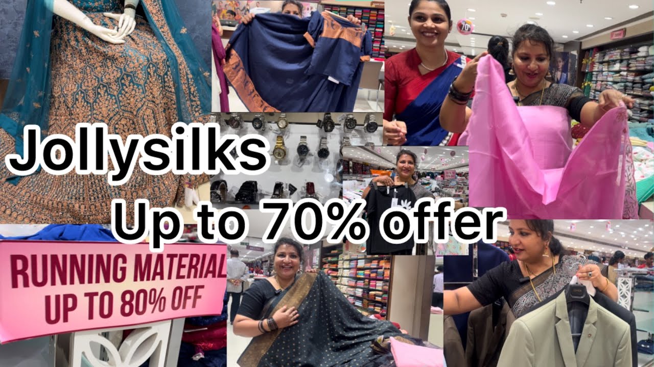 Jollysilks up to 70%offer clearance sale വേഗം വാങ്ങിക്കോളൂ ഇനി കുറച്ച് ദിവസത്തേക്ക് മാത്രം 