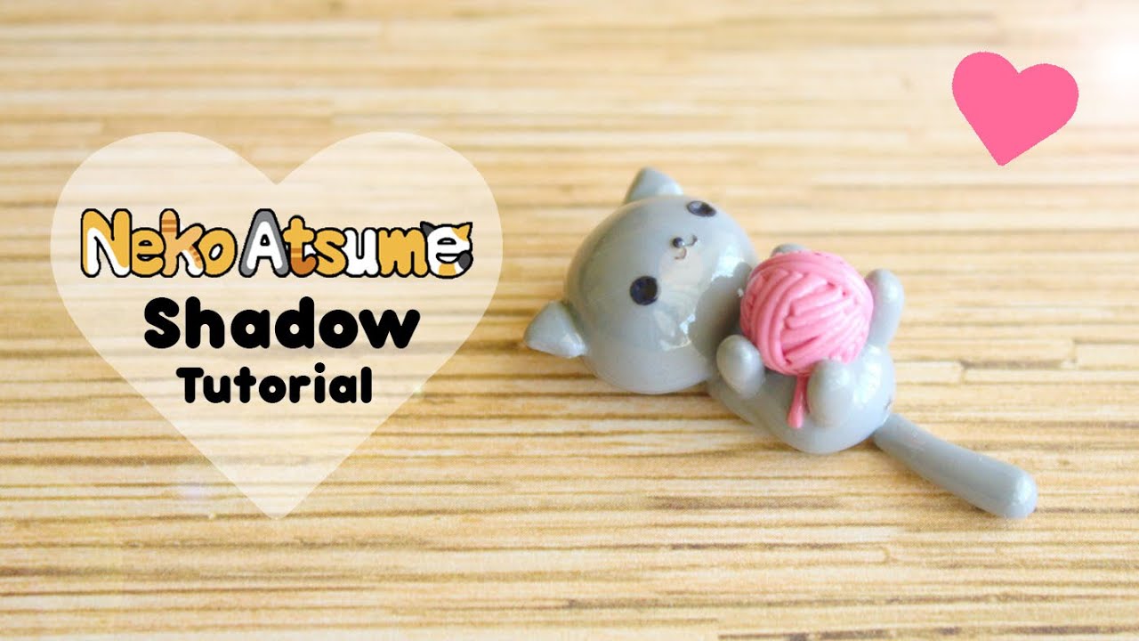 Neko Atsume Shadow & Yarn│Урок по полимерной глине
