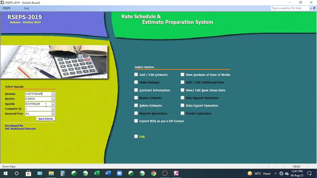 HOW TO ESTIMATED  BY RSEPS. LGED