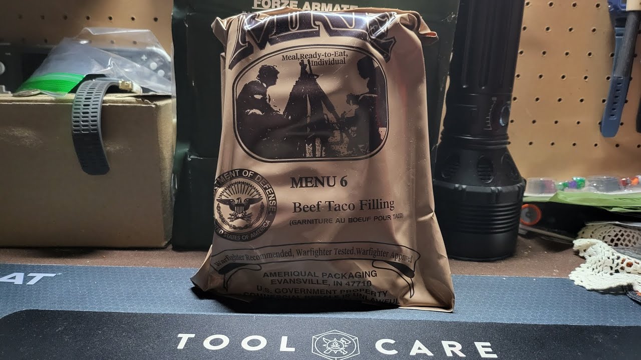 U.S MRE: #6 BEEF TACO FILLING REVIEW