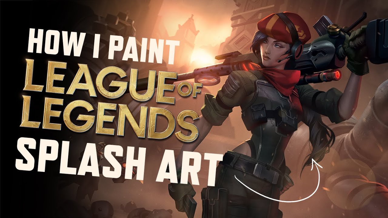 Как я рисую сплэш-арт в League of Legends &mdash; Процесс создания сплэш-арта Caitlyn Resistance