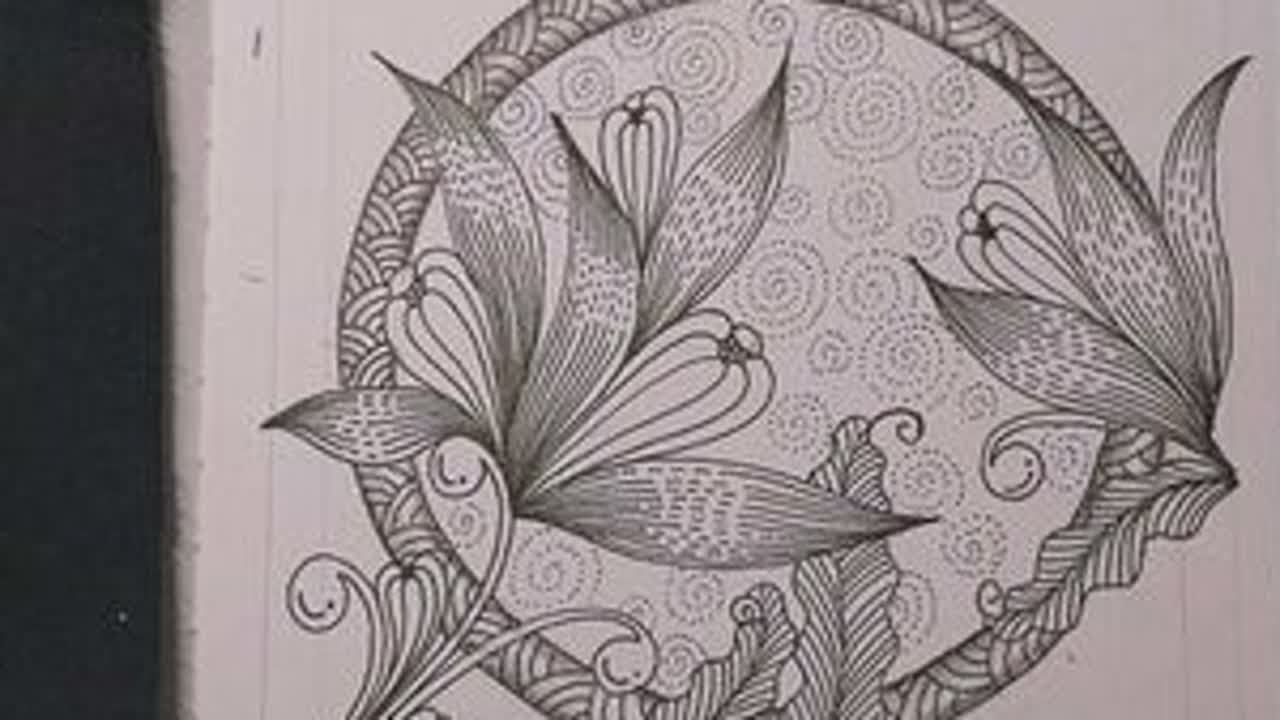 #每日一画 #跟着抖音学画画#控笔练习