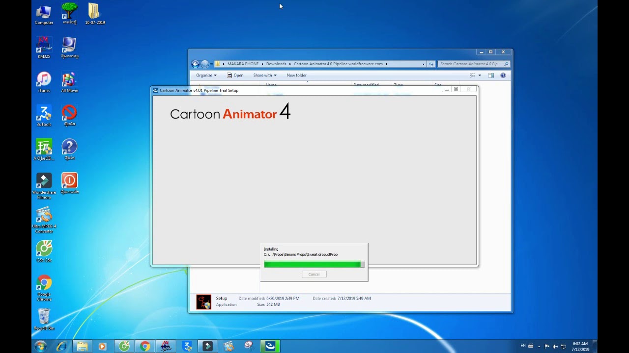 របៀប​ install Cartoon animator 4 full