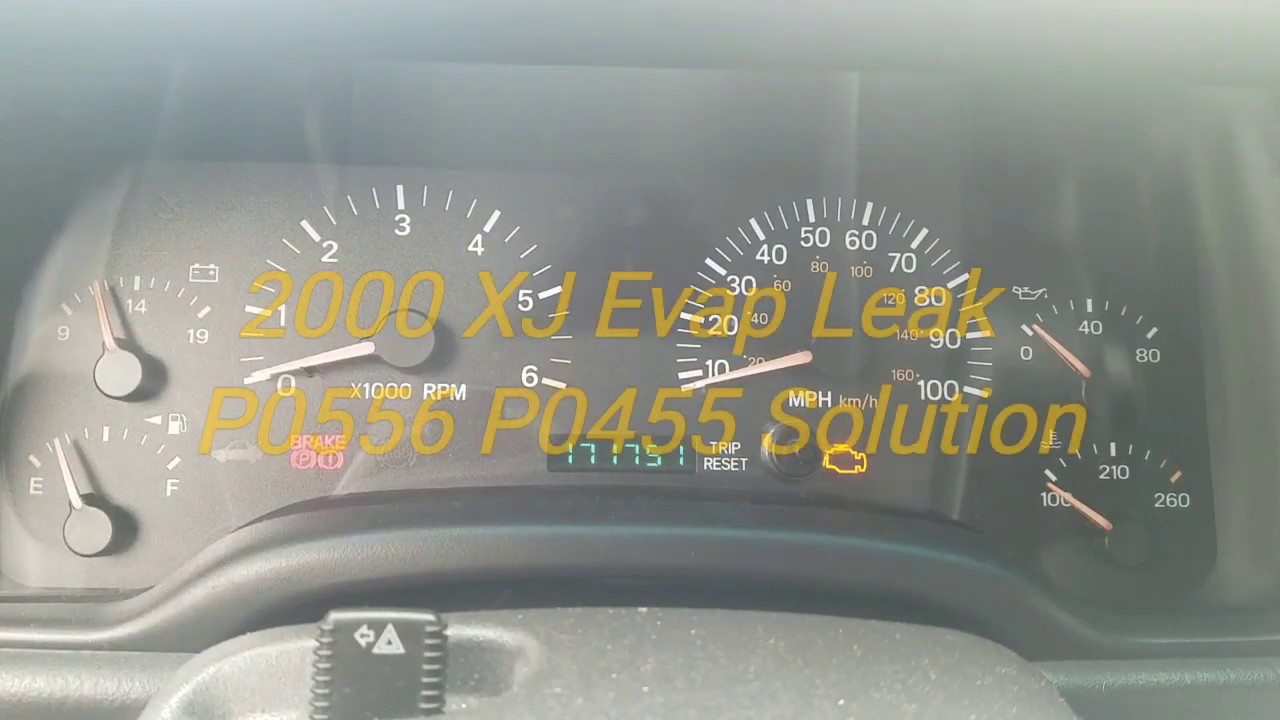 P0455 P0456 Evap System Leak Jeep Cherokee XJ 2000