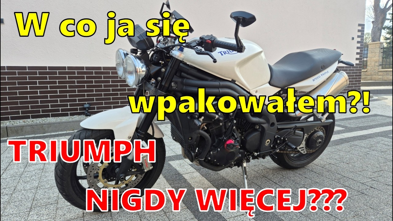 TRIUMPH Speed Triple 1050 - pierwsza przygoda i pierwsze potyczki 🙃 Zaiskrzy 😍? Czy nie zaiskrzy😤?