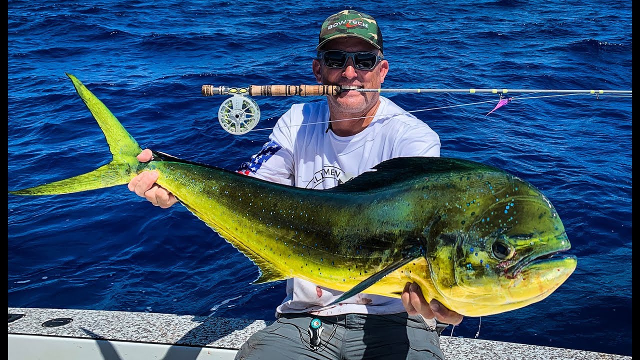 Massive MAHI on 8wt FLY!!! {Catch Clean Cook} Absolutely INCREDIBLE DAY!!!!