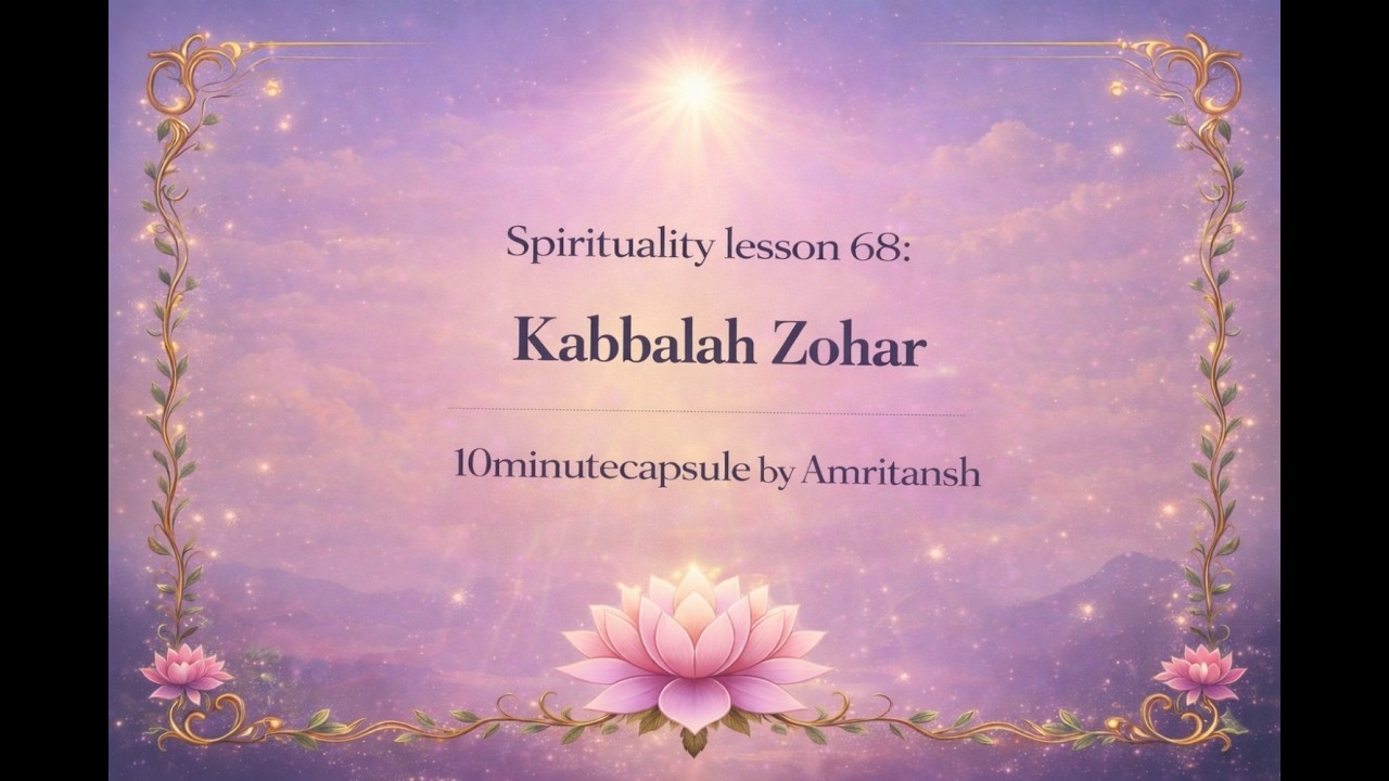 68 ज़ोहर kabbala @10minuteCapsule⁩ #god #supreme #spirituality #judaism #hinduism #god