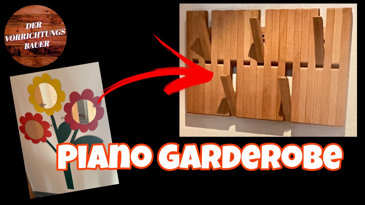 DIY Piano Garderobe mit Klapphaken | Der Vorrichtungsbauer