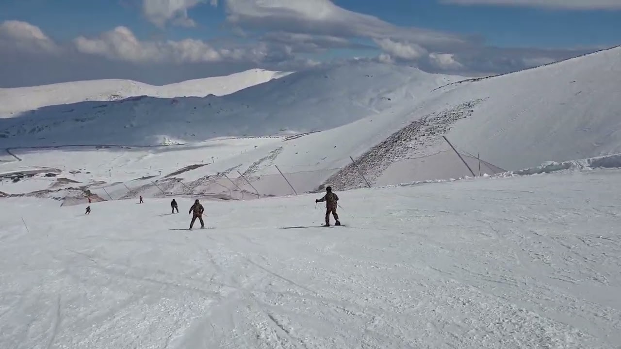 Erciyes Kayak Merkezi Divan Pisti İniş Erciyes Ski Resort Divan Piste Descent