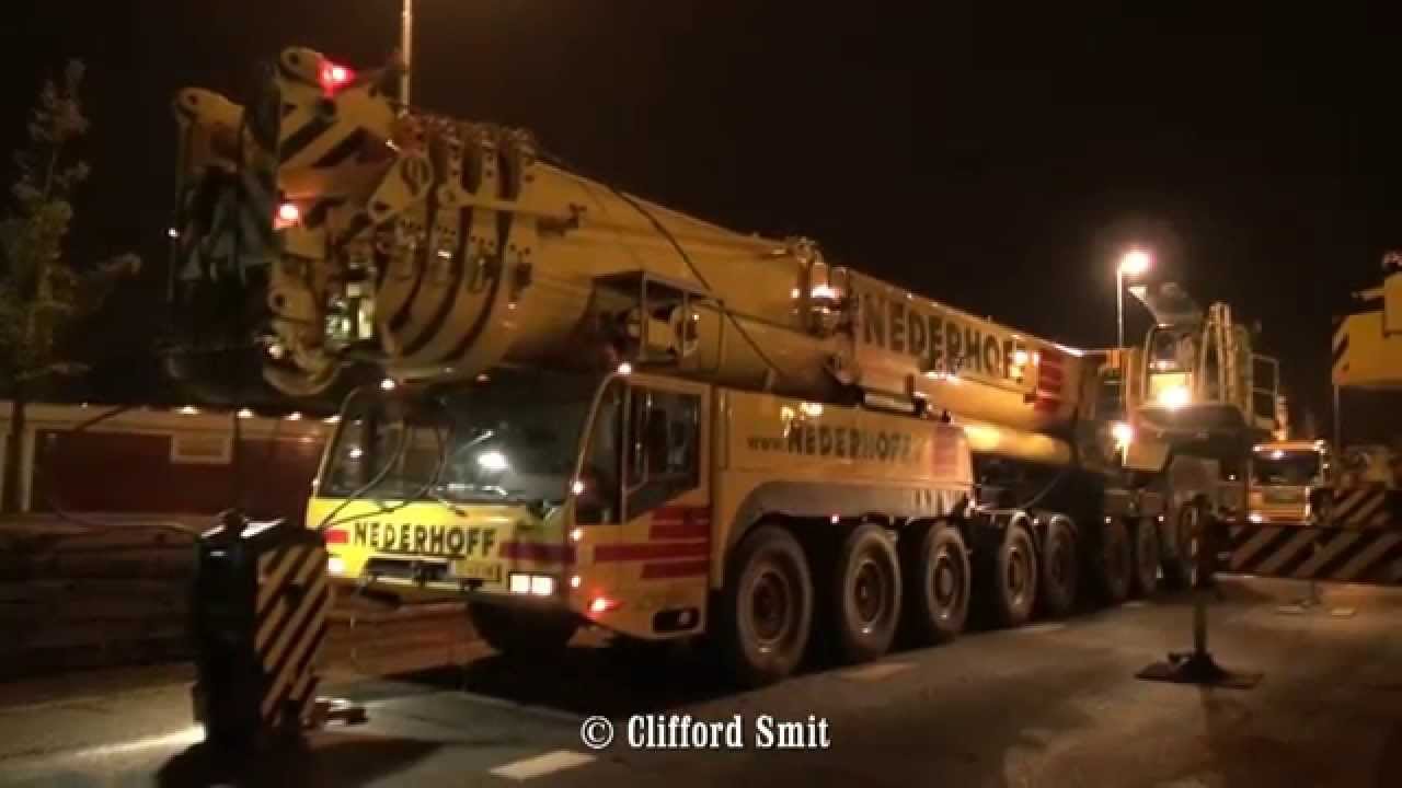 Montage Demag AC 650 Nederhoff in Haarlem Deel 1