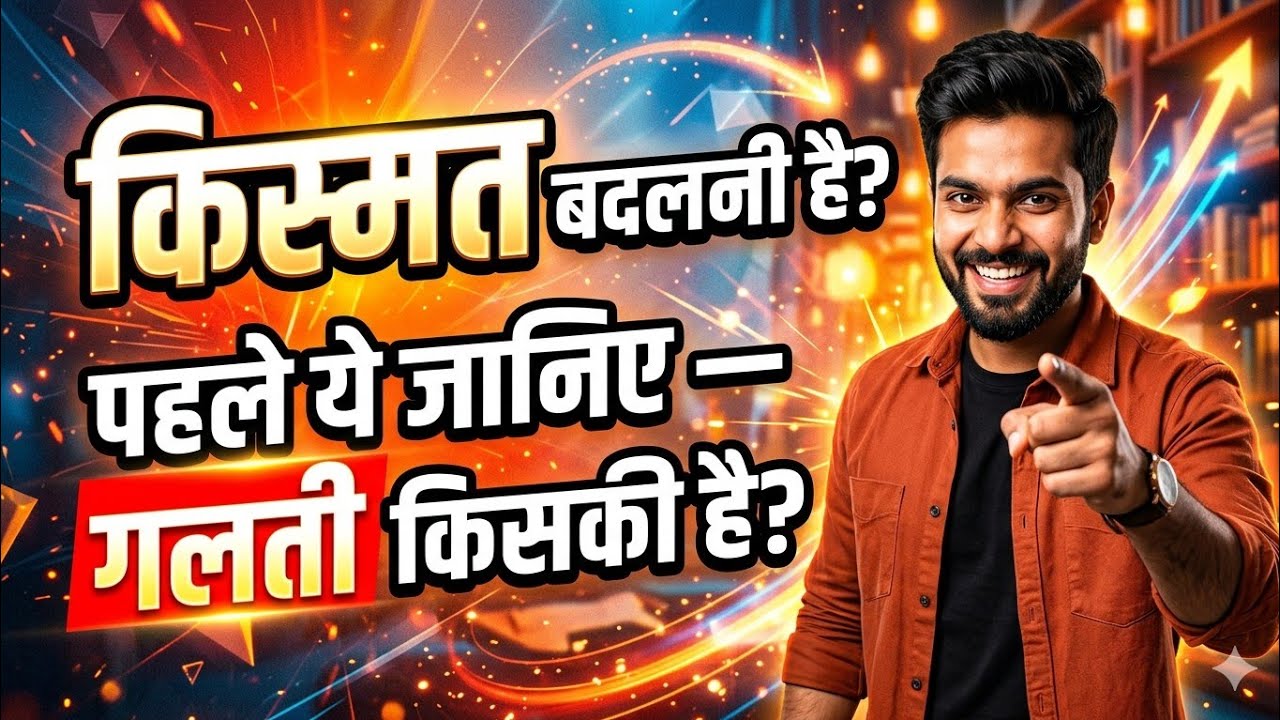 किस्मत बदलनी है? पहले ये जानिए — गलती किसकी है?”
