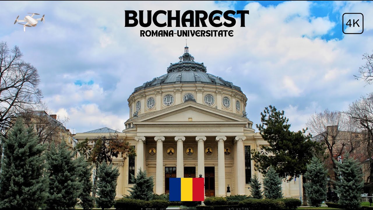 4K Bucharest Romania | Drone Footage of Blv. Nicolae Balcescu | Piata Romana-Universitate