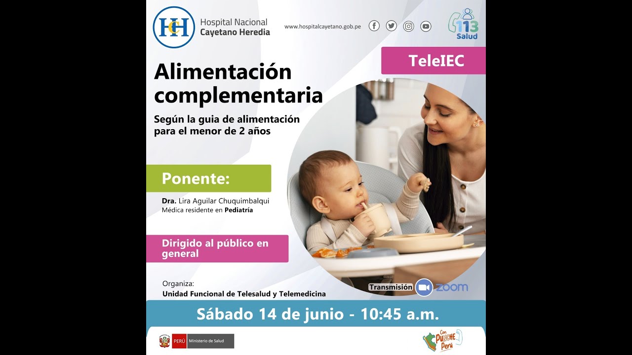 Alimentación complementaria según la guía de alimentación para el menor de 2 años