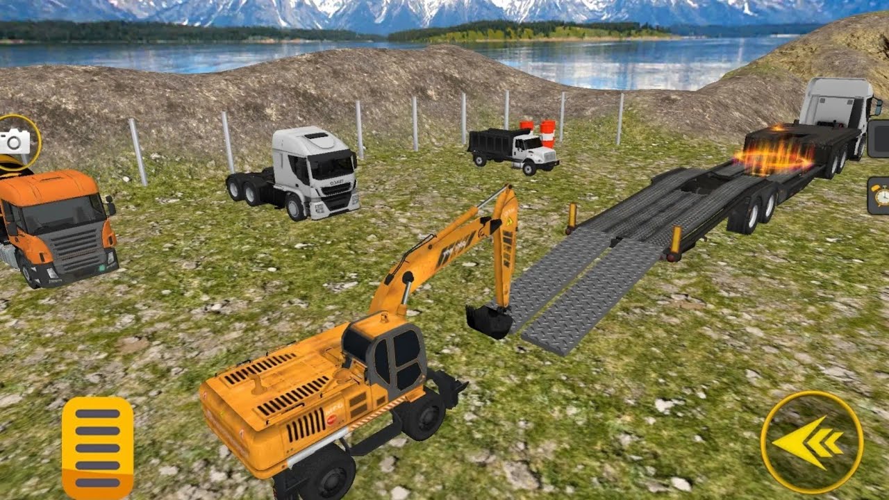 City Road 🛣️ Construction | Jcb and heavy truck 🚒 Simulator - Android Gameplay 