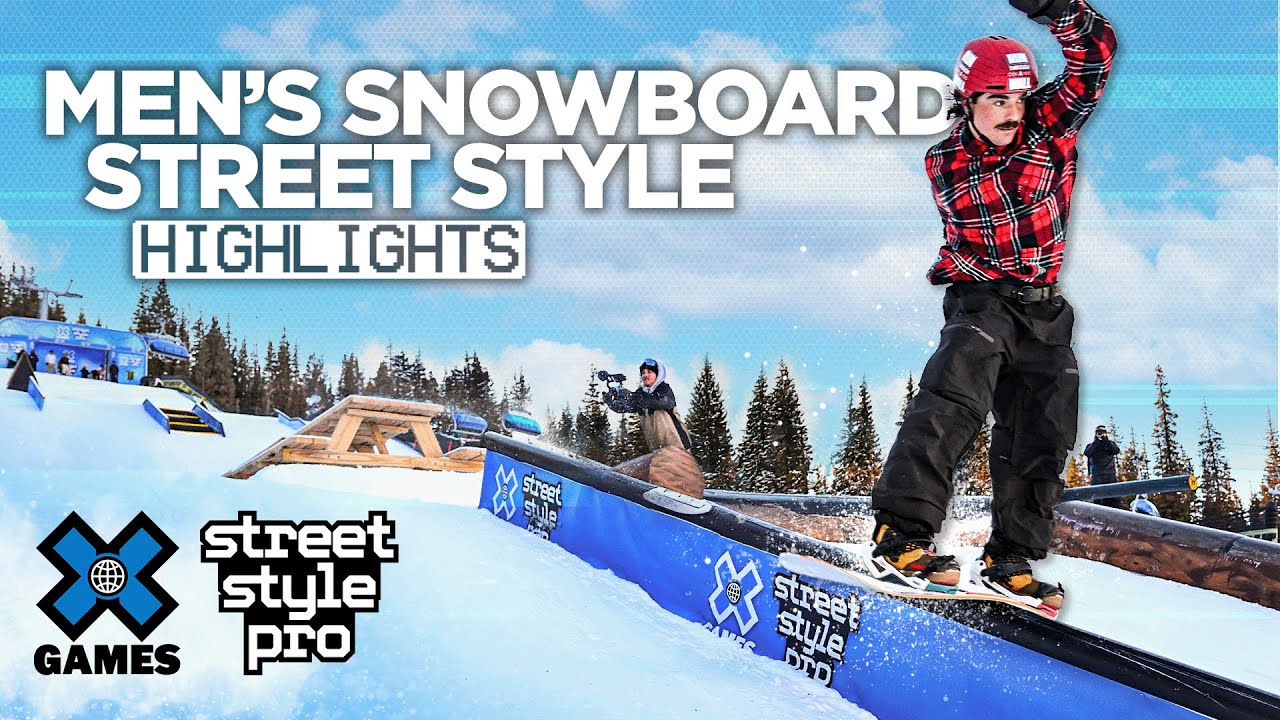 Top Runs from Men’s Snowboard X Games Street Style Pro