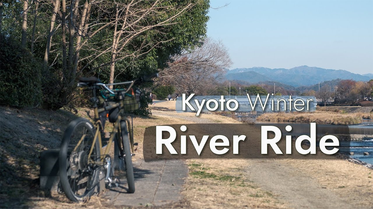 Kyoto Winter Cycling | River, Temple & Sunset (ASMR)