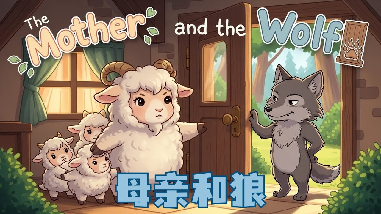 (HSK 1–2) 母亲和狼: Why did the hungry wolf wait all day for nothing? | Daily Mandarin Podcast