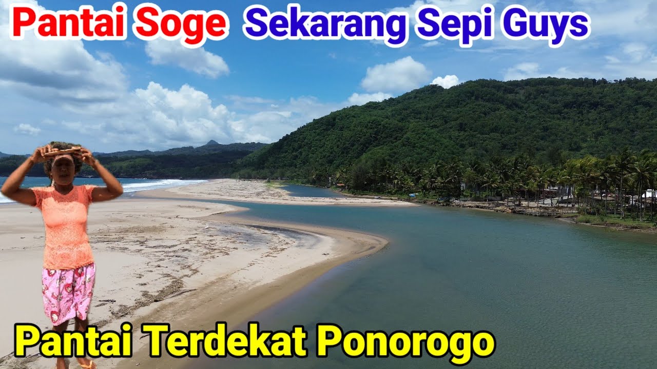 Sangat Sepi Suasana Pantai Soge di Pinggir Jls Pacitan 