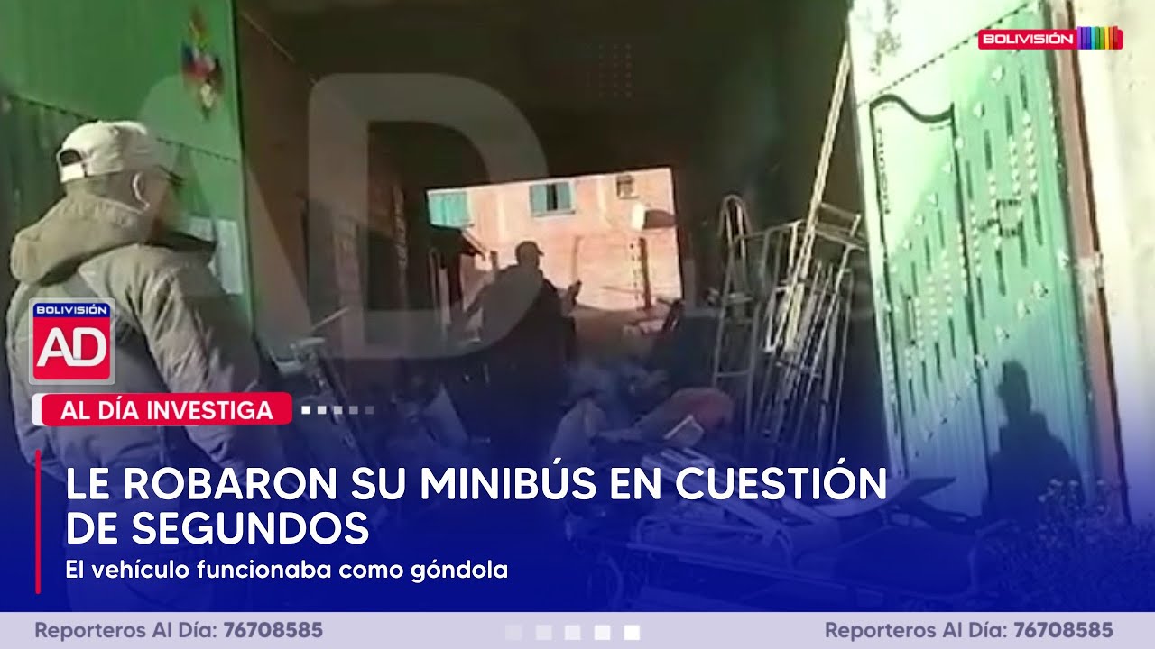 LE ROBARON SU MINIBÚS EN CUESTIÓN DE SEGUNDOS
