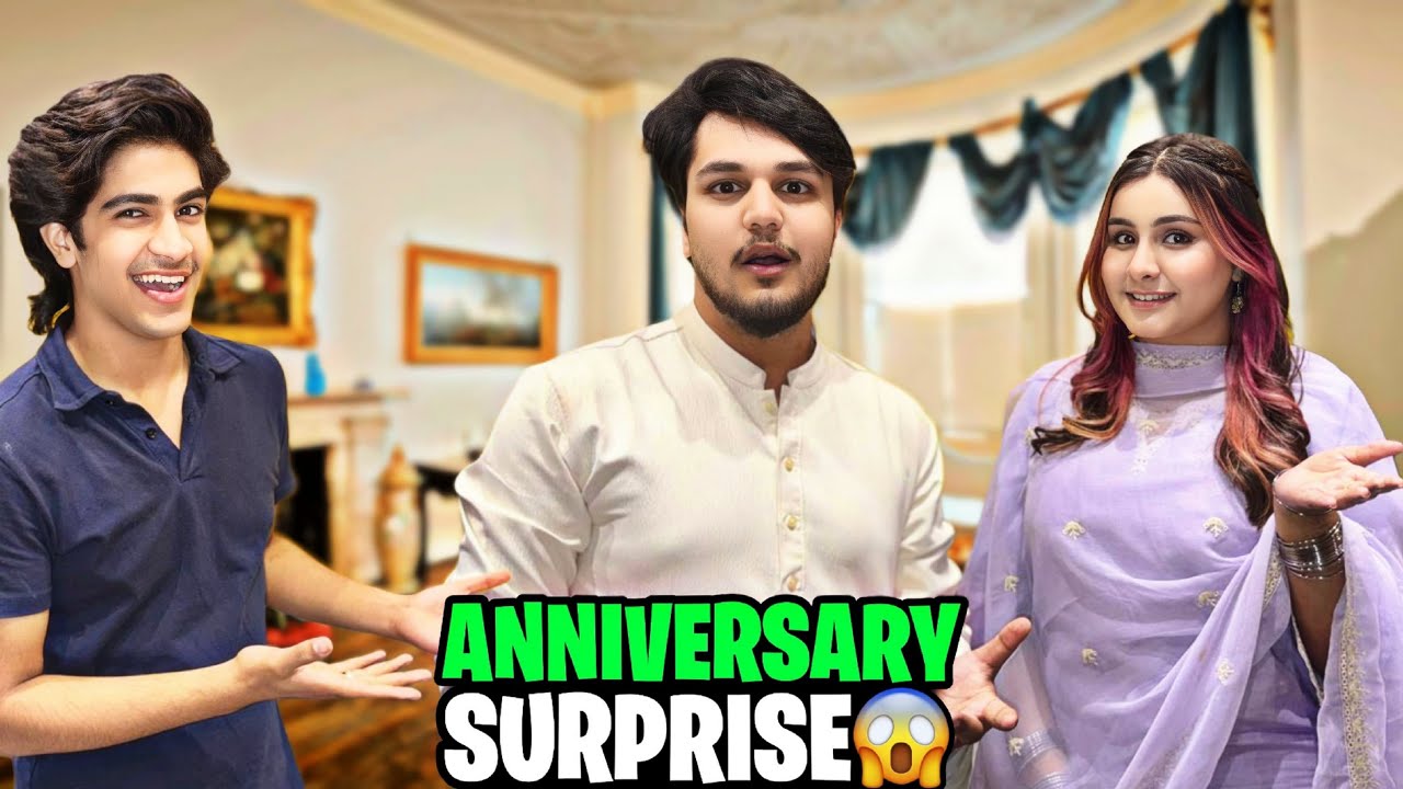 ANNIVERSARY SURPRISE OF 3 MONTHS 😅 // ALISHA ALIZEH KAHA HA 