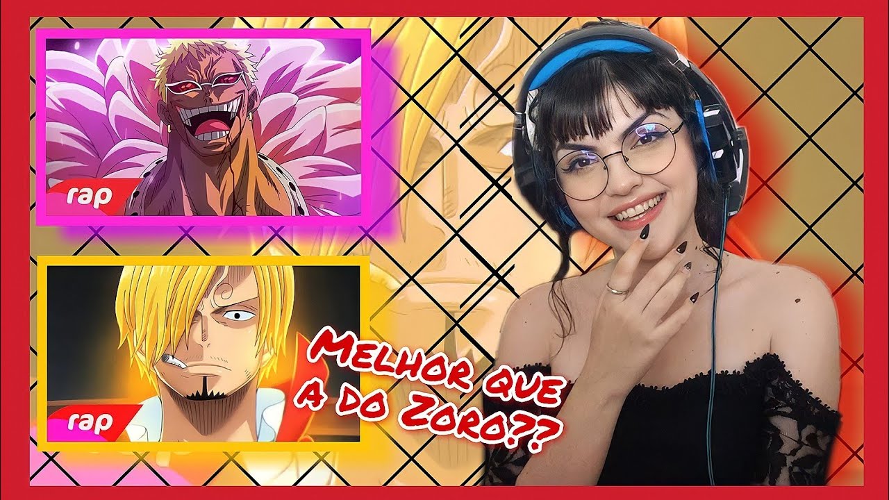 | REACT 2 EM 1 | Rap do Sanji + Rap do Doflamingo (One Piece) | NERD HITS | 7Minutoz