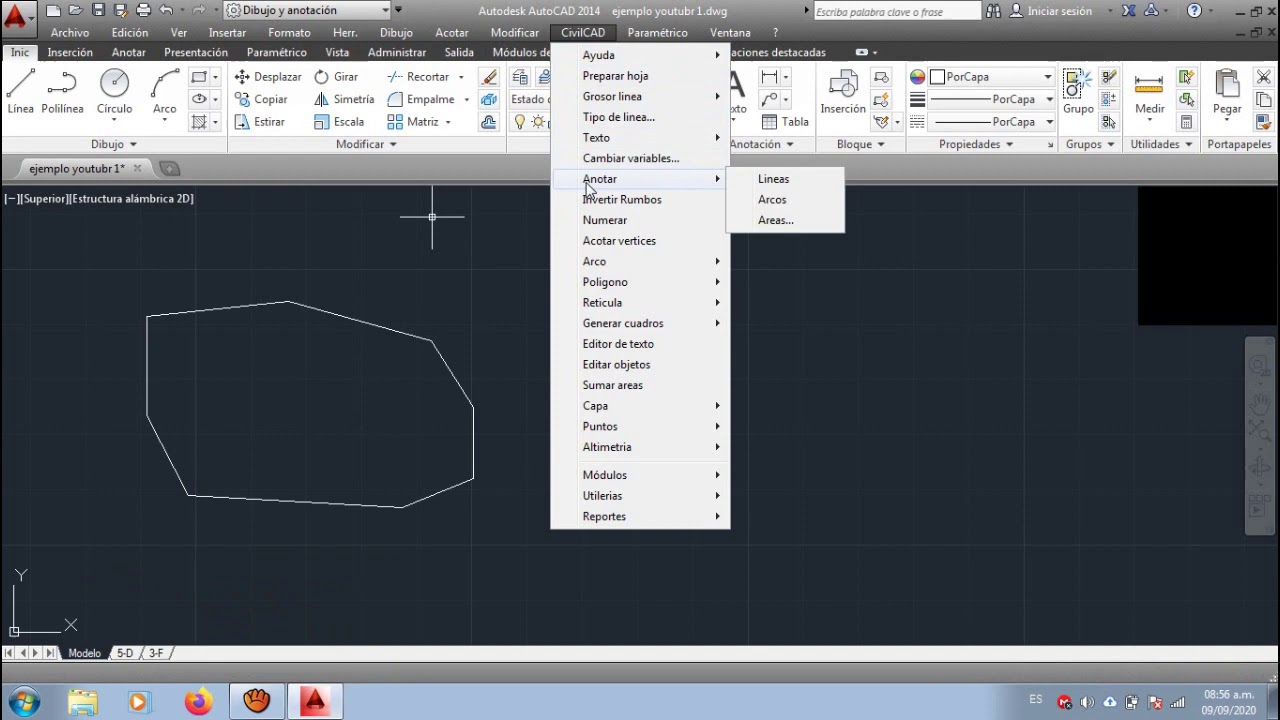 Generar Cuadro de Rumbos y Distancia en AutoCAD con CivilCAD