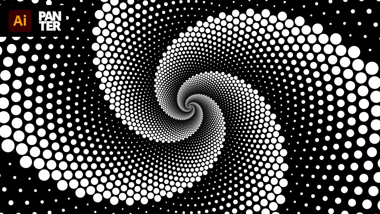 How to Make Dotted Spiral Vortex in Illustrator