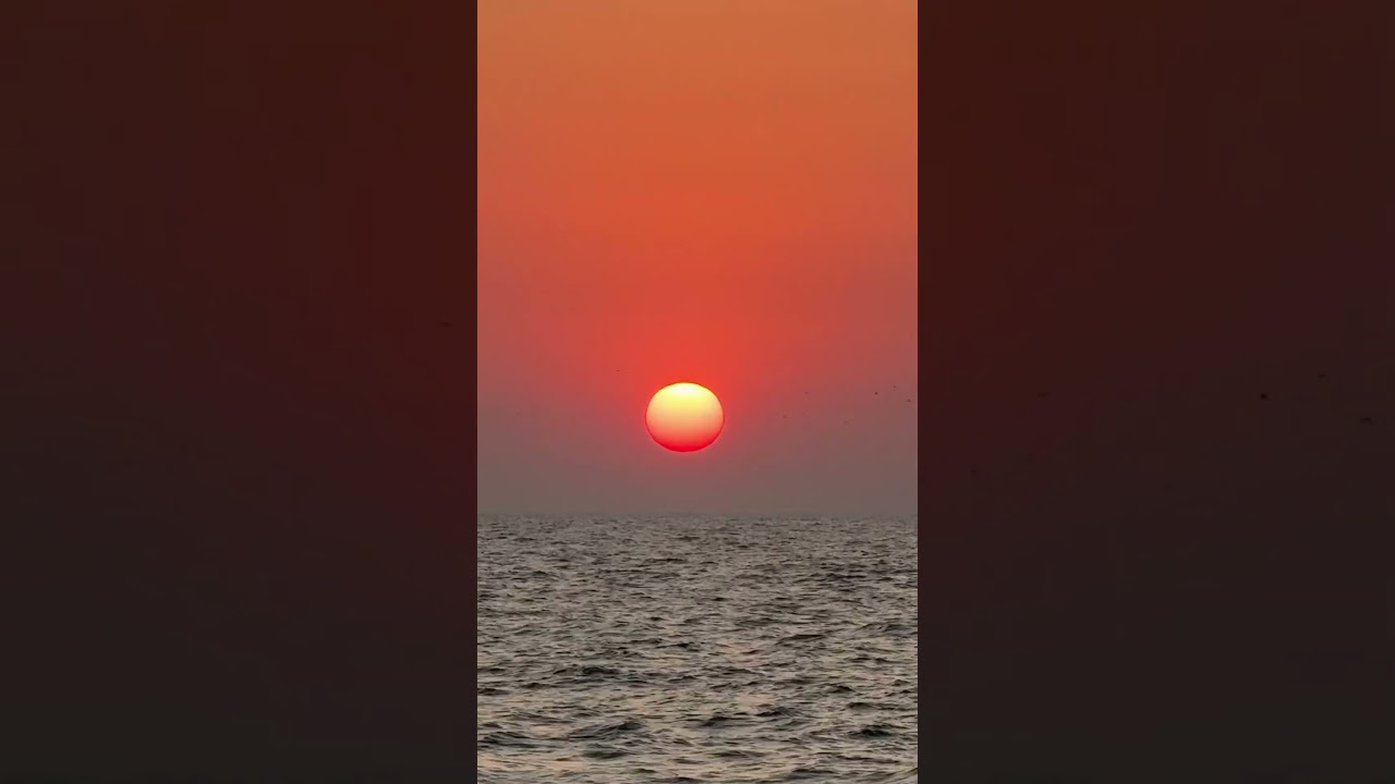 Breathtaking Golden hour over the water in Goa, India