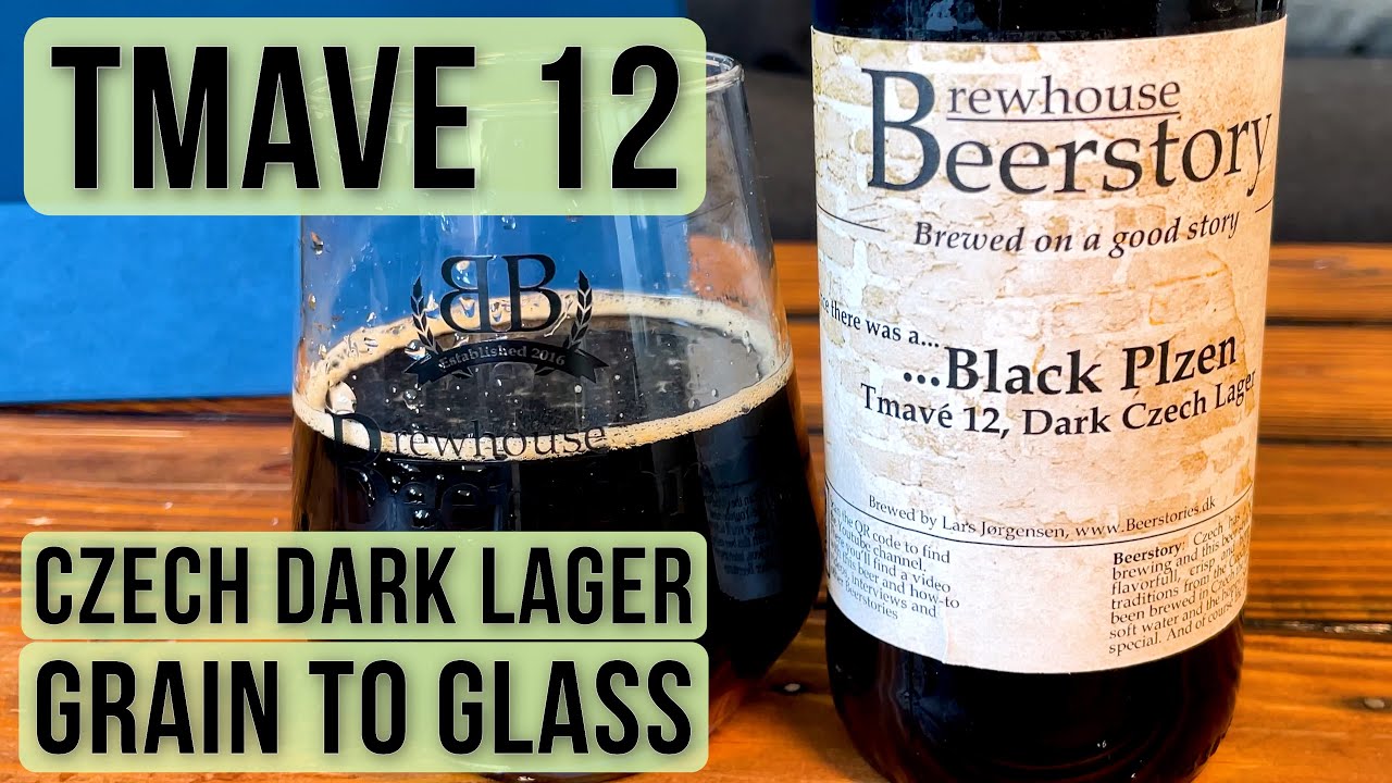 Tmave 12 - Fantastic Dark Czech Lager - Grain to glass video with recipe