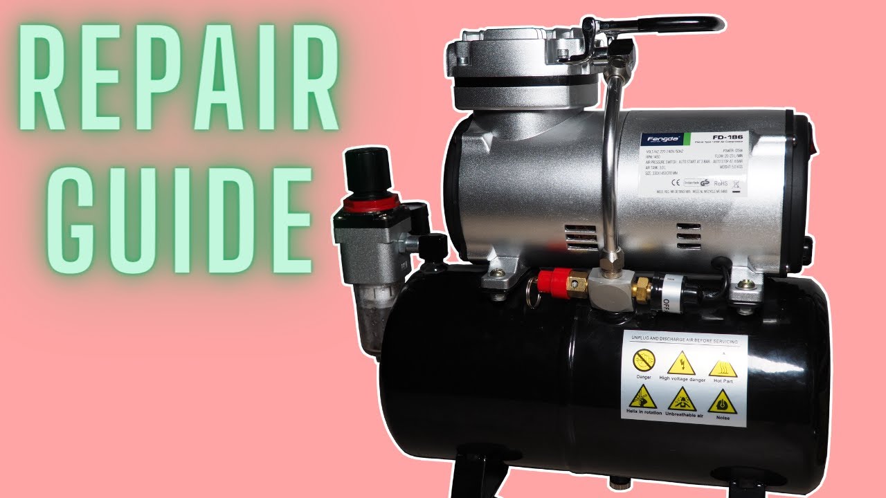 Airbrush compressor (AS-186) Break down, Repair, and Rebuild!