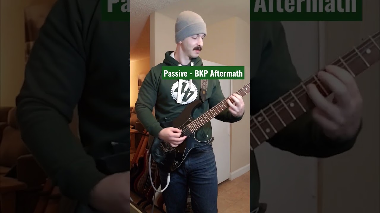 Comparison of active and passive pickups - Fluence modern vs Bare Knuckle aftermath #guitar #metal