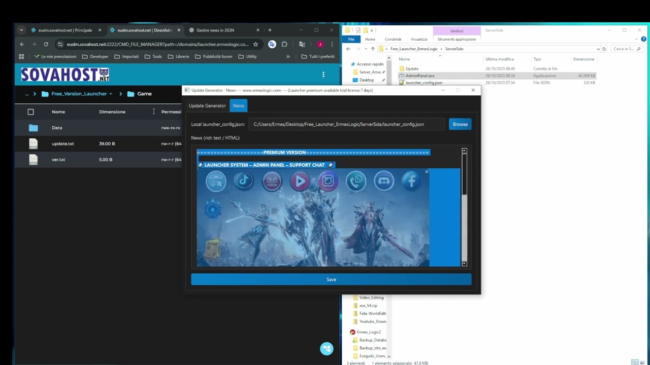 Full setup Launcher free edition