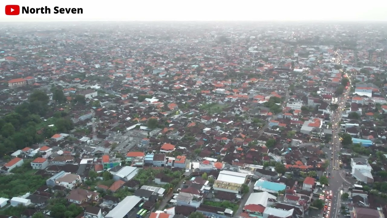 Drone View, Pusat Kota Denpasar, Mall Terbesar Bali, Living World