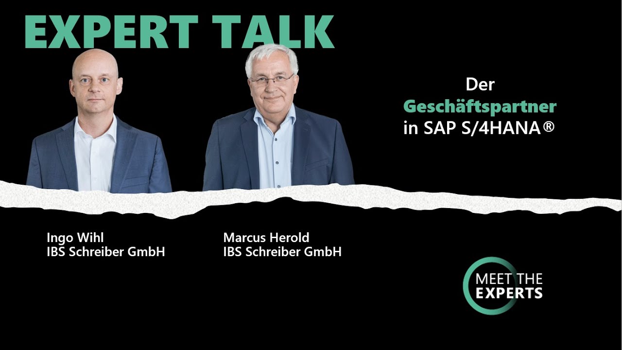 Expert Talk: Der Geschäftspartner in S/4HANA®