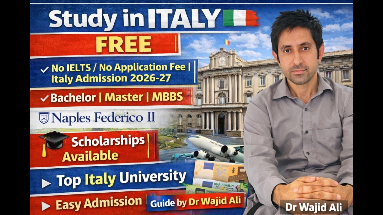 Study in Italy for Free Naples Federico II | Bachelor, Master, MBBS | No Application Fee / No IELTS.