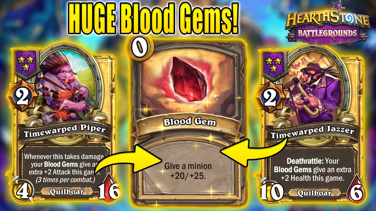 My Biggest Quilboars Ever This Patch With +20/+25 Blood Gems! | Christian Hearthstone Battlegrounds