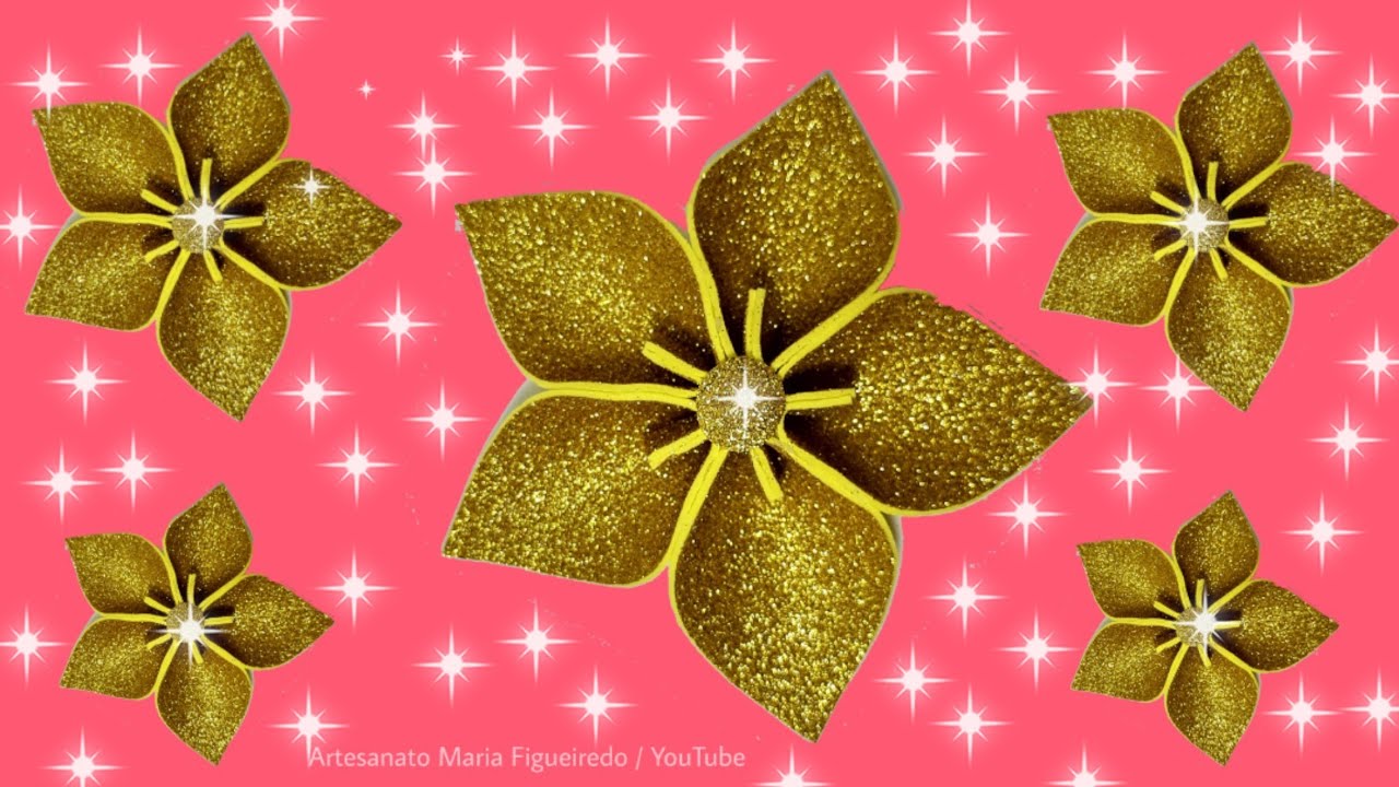FLOR NATALINA FACIL | FLOR DE EVA PARA O NATAL