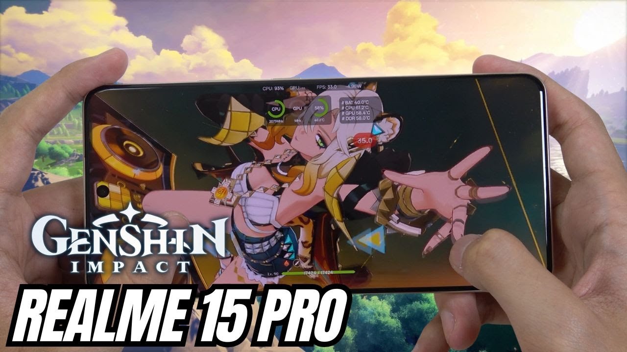 Realme 15 Pro test game Genshin Impact Max Graphics | Snapdragon 7 Gen 4