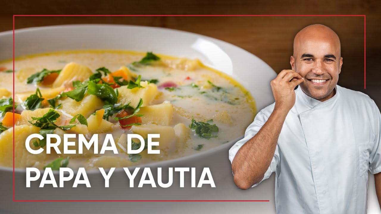 Como preparar Crema de Papa y Yautia 🍲 👨🏽‍🍳 - Receta