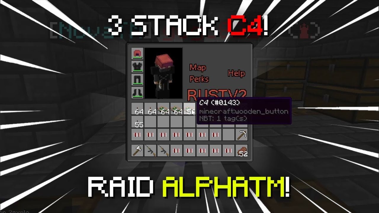 RUSTV2 ALPHATM RAİDED! - minebuilders rustv2