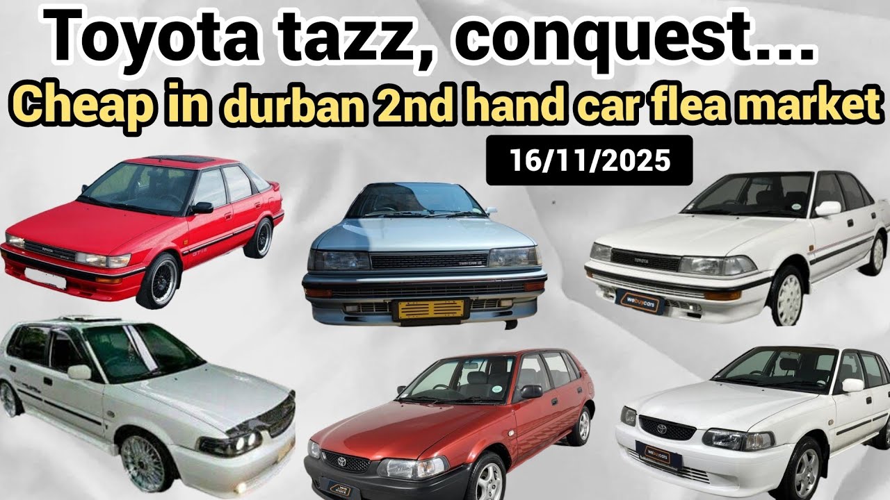 Cheap toyota  tazz ,conquest corolla affordable in durban sunday 2nd hand car flea market 