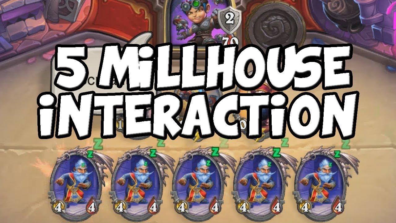 Secret Interaction When Playing 5 Millhouse Manastorm - Dalaran Heist
