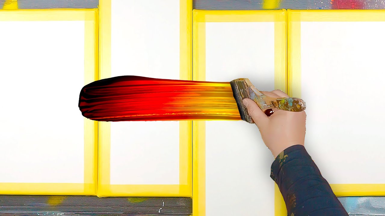 Peinture Abstraite Dingue Avec Plein De Techniques | Strena