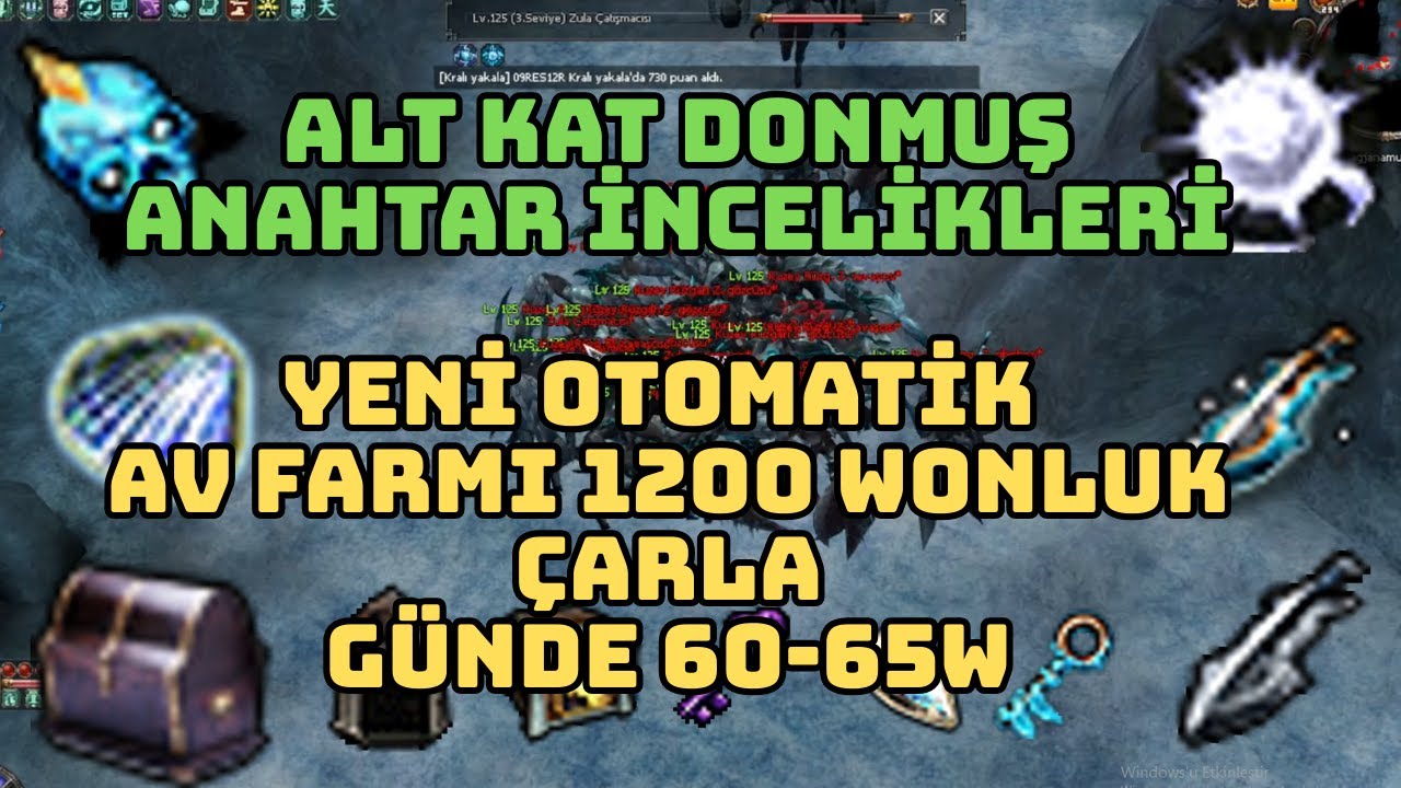 Yeni sistemde alt kat donmuş anahtar ve En karlı oto av farmı | Metin2 TR Official Bagjanamu