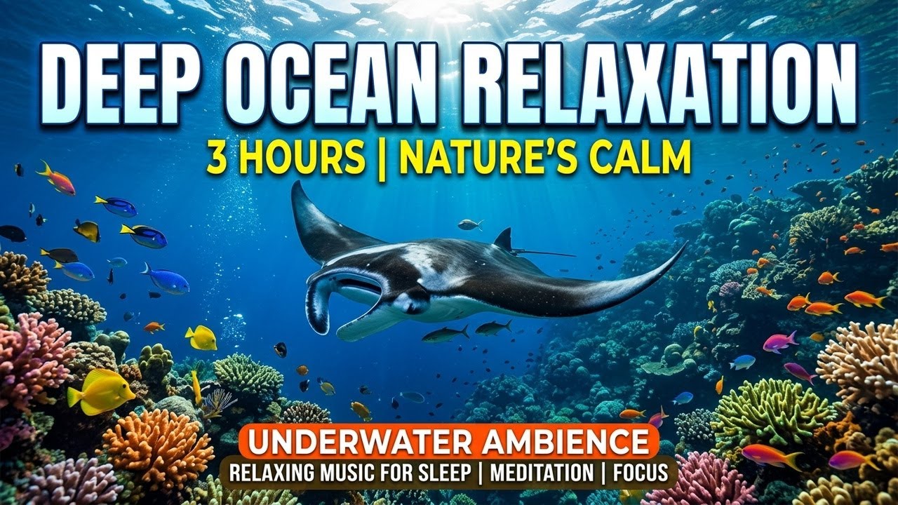 Ocean Serenity Glow 🌌 • Relaxation Music for Sleep 😌 • Gentle Waves and Soft Night Calm 🌙