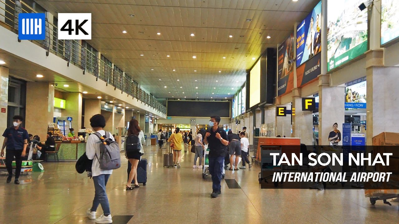 Tan Son Nhat International Airport (Domestic Terminal) - Ho Chi Minh City - Vietnam 4K Walking Tour