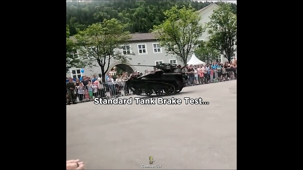 Military Tank Emergency Brake Test